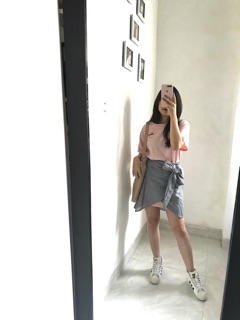 Set áo thun + váy [ có ảnh thật ]
