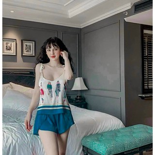 Bộ mặc nhà 2 dây cực xinh, họa tiết 3d