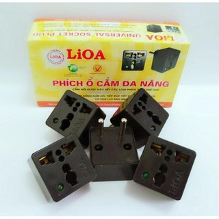 Phích Ổ Cắm Điện Đa Năng chính hãng Lioa Chuyển 3 Thành 2 Chấu