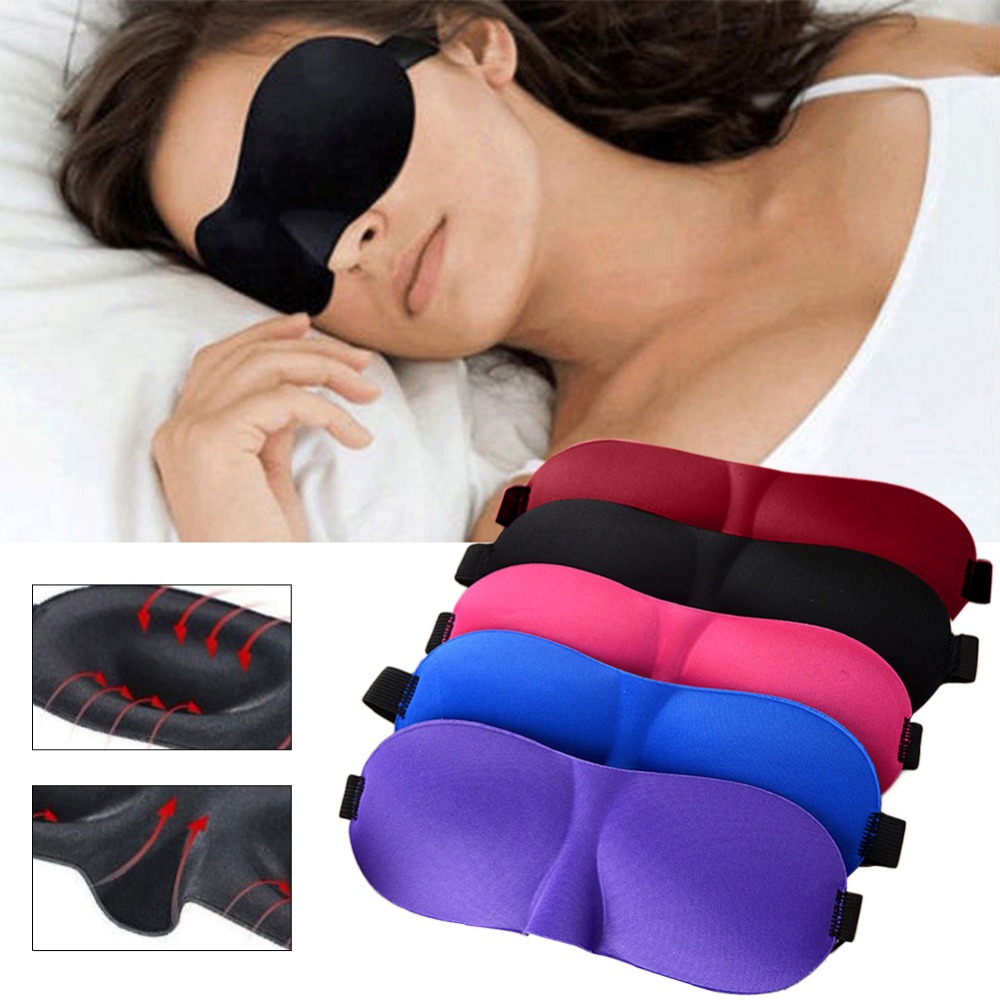 Mặt Nạ Bịt Mắt Ngủ 3d Nhiều Màu Tùy Chọn Giúp Thư Giãn