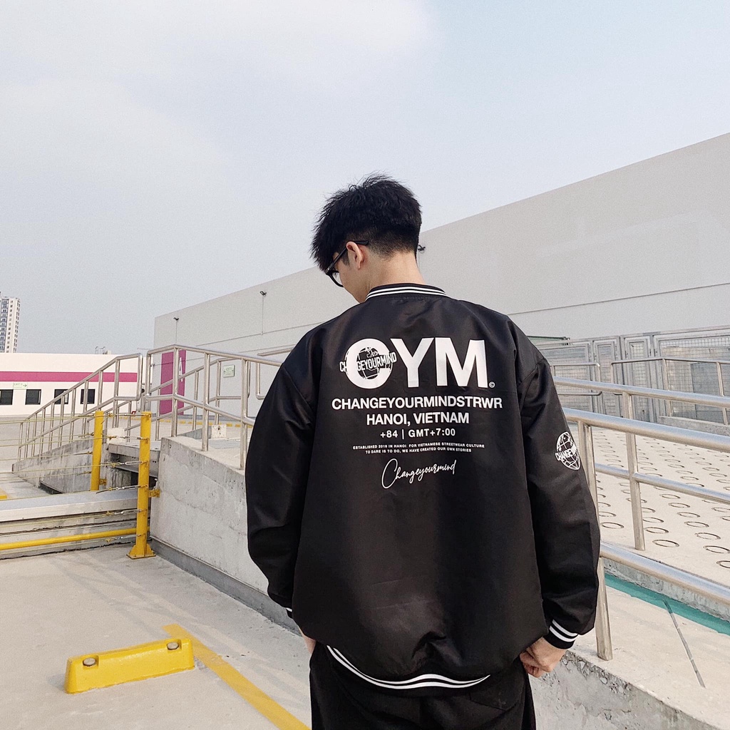 Áo Bomber Trái Đất Unisex Áo Khoác Trẻ Trung Phong Cách I'm Basic