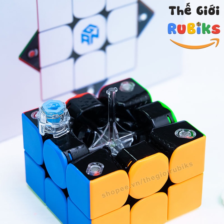 Rubik 3x3 GAN 356 XS Có Nam Châm Stickerless / Đen