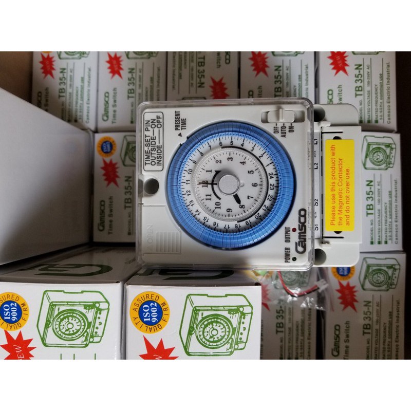 Công tắc thời gian camsco TB35 role 24h, hẹn giờ cơ