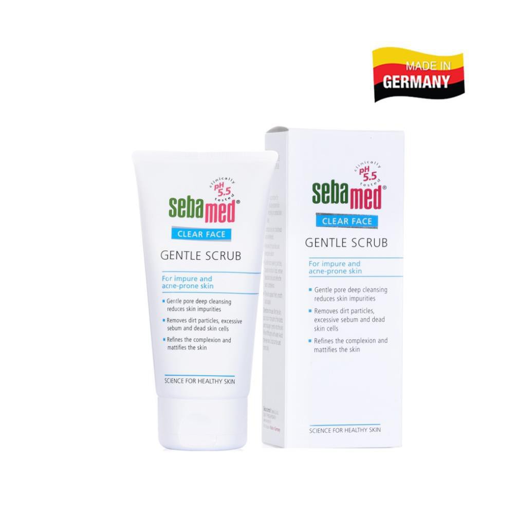 Sebamed Kem Tẩy Tế Bào Chết Kháng Khuẩn Dành Cho Da Mụn Gentle Scrub pH5.5 (150ml)