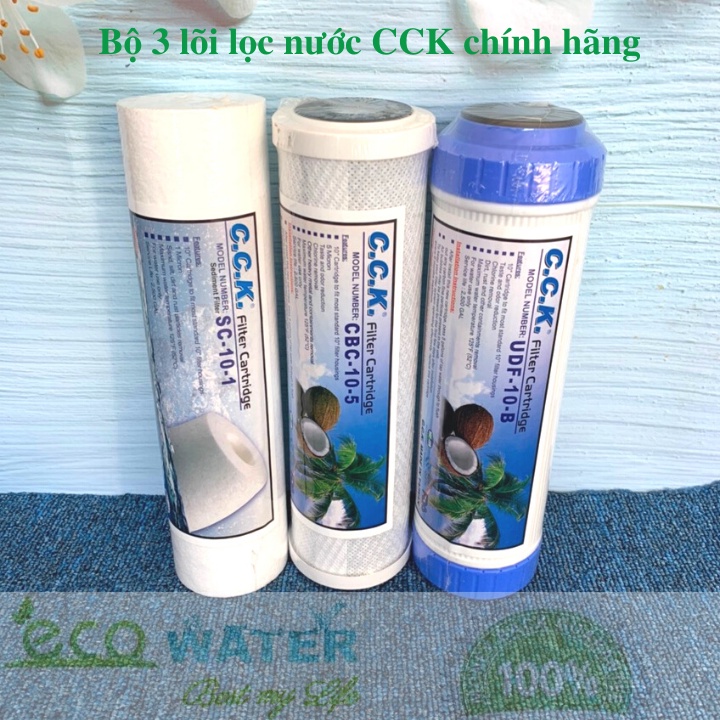 Bộ lõi lọc nước CCK 1 2 3 - Ecocck001