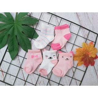 Set 5 đôi tất len lưới siêu ấm áp mềm mại cho bé mùa thu đông 0-6m