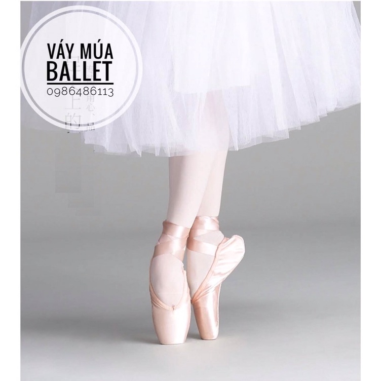 Giày múa ballet mũi cứng kèm lót silicol DayDance