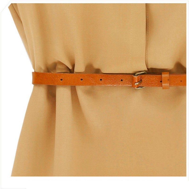 ✨SuperhappybuyWomen Chiffon Officewear High Waist Mini Solid Color Dress