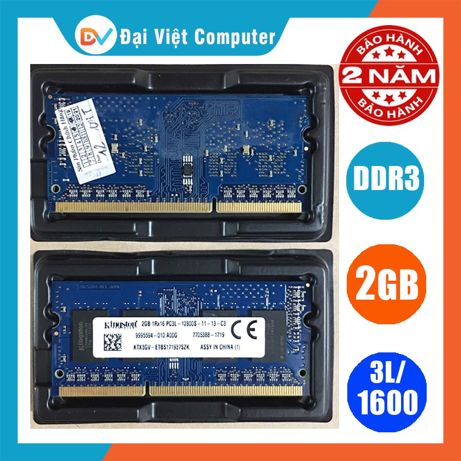 Ram laptop 8GB 4GB 2GB DDR3L bus 1600 PC3L-12800S (hãng ngẫu nhiên) samsung hynix kingston ...