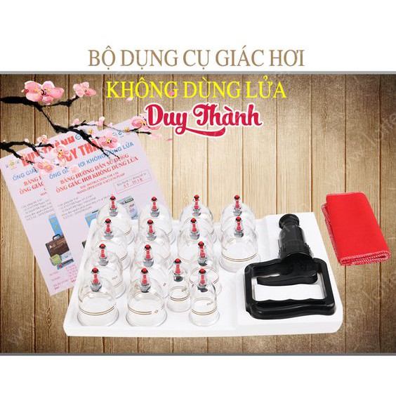 Bộ Giác Hơi 12 Ống Hút Chân Không