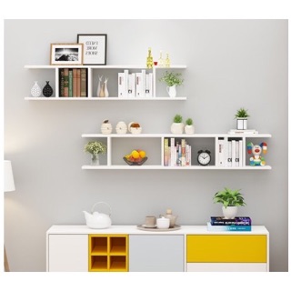 Bộ 2 Kệ gỗ treo tường ( hàng sẵn )