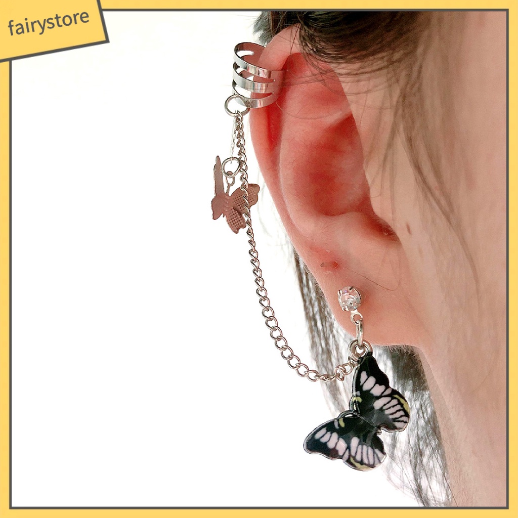 1 Khuyên Vành Tai Hình Bướm Cá Tính Cho Nữ