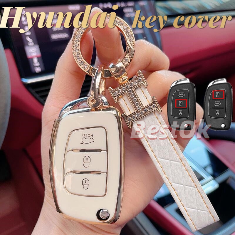 Vỏ Chìa Khóa Điều Khiển Từ Xa 3 Nút Cho HYUNDAI ix45 Santa Fe HYUNDAI Accent Tucson ix35