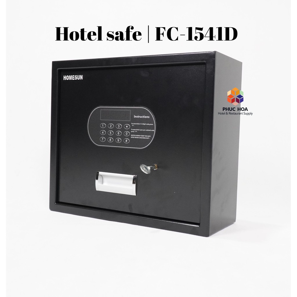 Két sắt điện tử mini FC-1541D, Nắp mở cửa trên, Dùng cho khách sạn