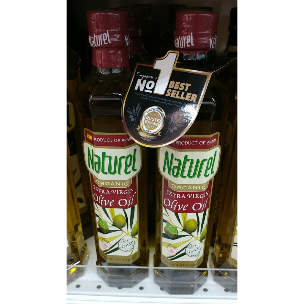 Dầu Oliu Naturel nguyên chất hữu cơ - Naturel Organic Extra Virgin Olive oil 500ml
