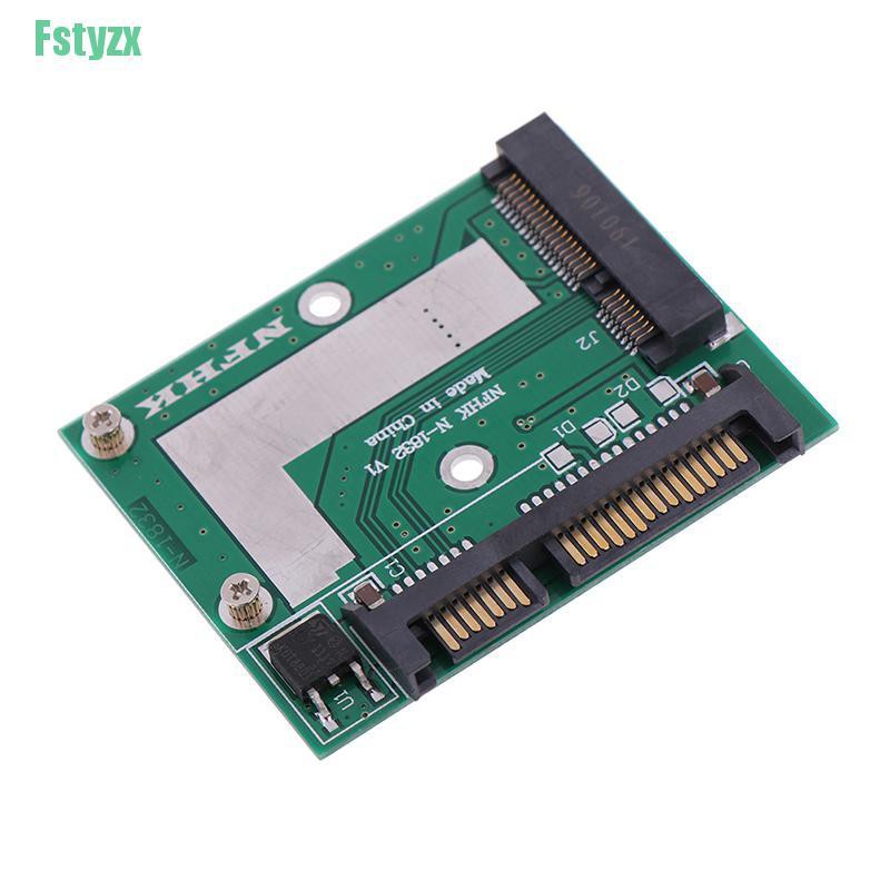 fstyzx mSATA SSD to 2.5'' SATA 6.0gps adapter converter card module board mini pcie ssd