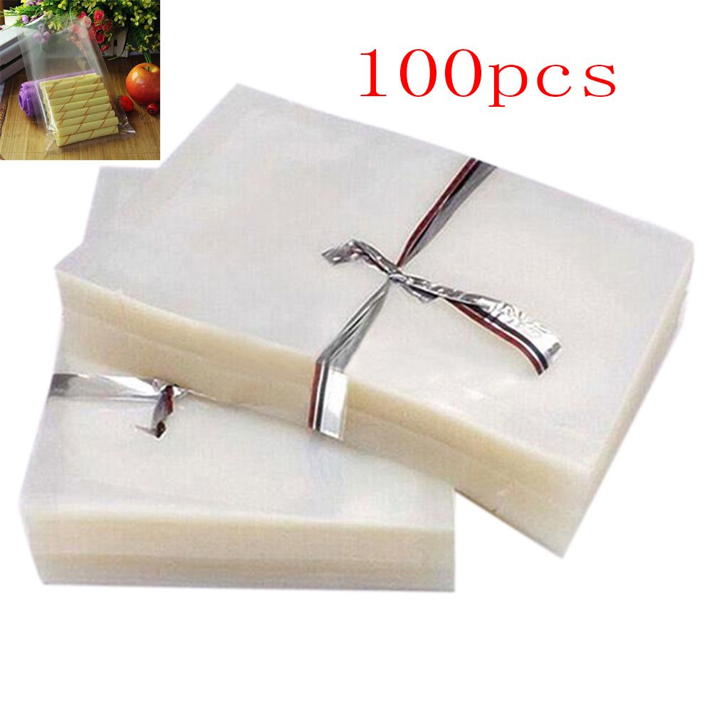 ❤LANSEL❤ 100PCS Hot Heat Seal Cheap Foil Bags Vacuum Pouches Portable New Transparent High Quality Food Storage