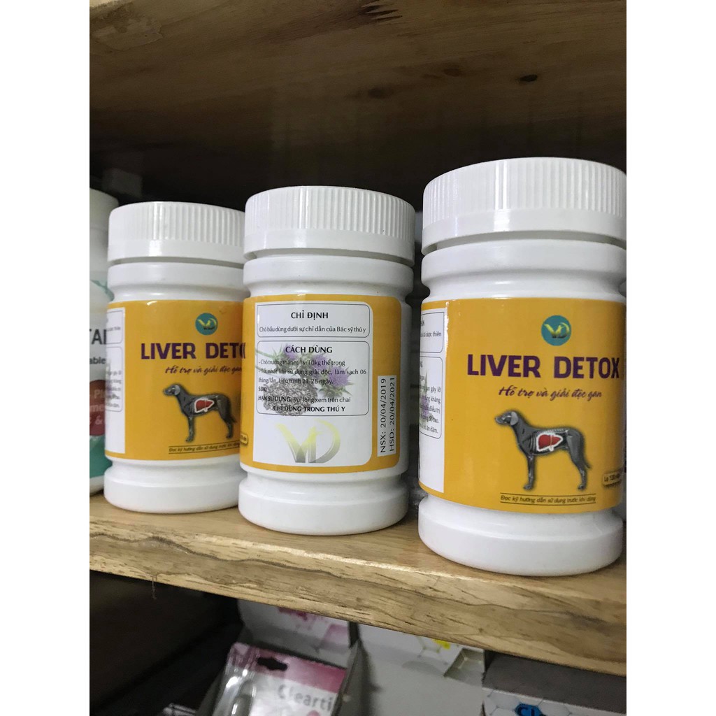 LIVER DETOX HỖ TRỢ VÀ GIẢI ĐỘC GAN CHO CHÓ 120 viên