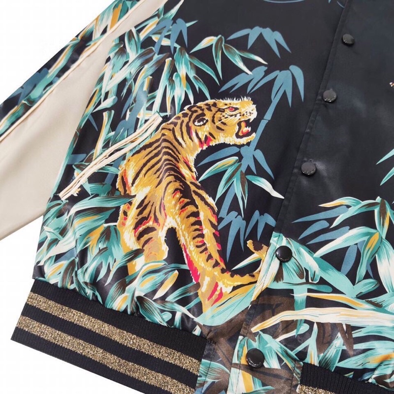 Áo khoác S@int Laur3nt eggle tiger bomber jacket