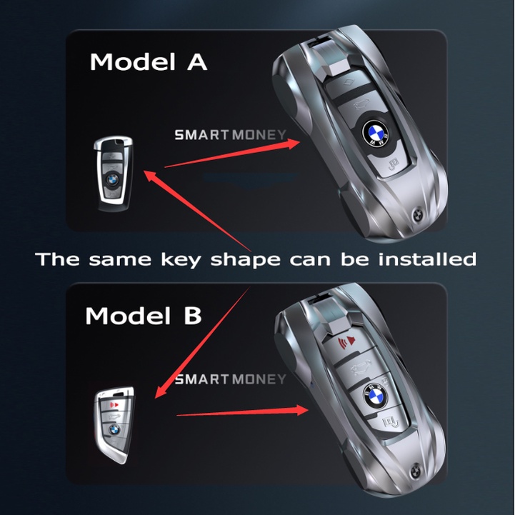 1 Bộ Vỏ Chìa Khóa Bằng Hợp Kim Kẽm Cho Xe BMW E46 E60 E90 F10 F30 F48 G20 G30 X1 X3 X5 F25 F15 G05 G01