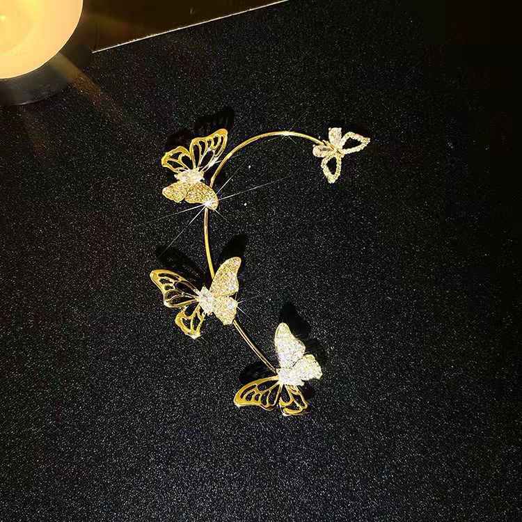 Bông kẹp tai nhiều mẫu tuỳ chọn đính đá pha lê thanh lịch cho nữ