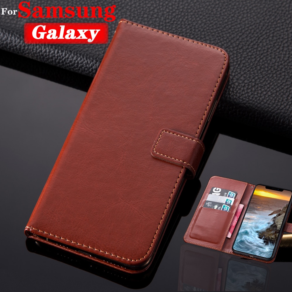 Ốp điện thoại da gập nam châm dành cho Samsung Galaxy A70 A50 A40 A30 A20 A10 A10S A7
