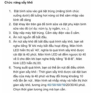 Máy Tiệt Trùng Sấy Khô Điện Tử 9 bình Cao Cấp Fatz Baby FB4909SL