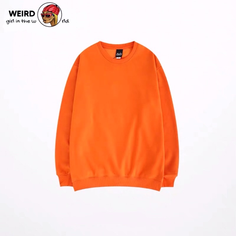 Áo sweater Life large CmPS áo sweater nỉ bông lót lông form rộng unisex nam nữ màu cam đen streetstyle phong cách hàn | BigBuy360 - bigbuy360.vn