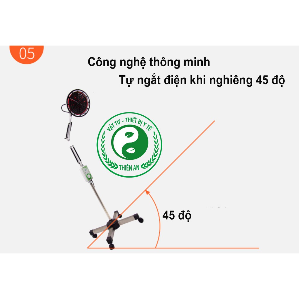 Đèn tần phổ trị liệu CQJ-25- Kết hợp lõi hồng ngoại thế hệ mới nhất