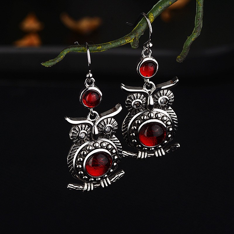 Khuyên Tai Nữ Trang Tạo Hình Chim Cú