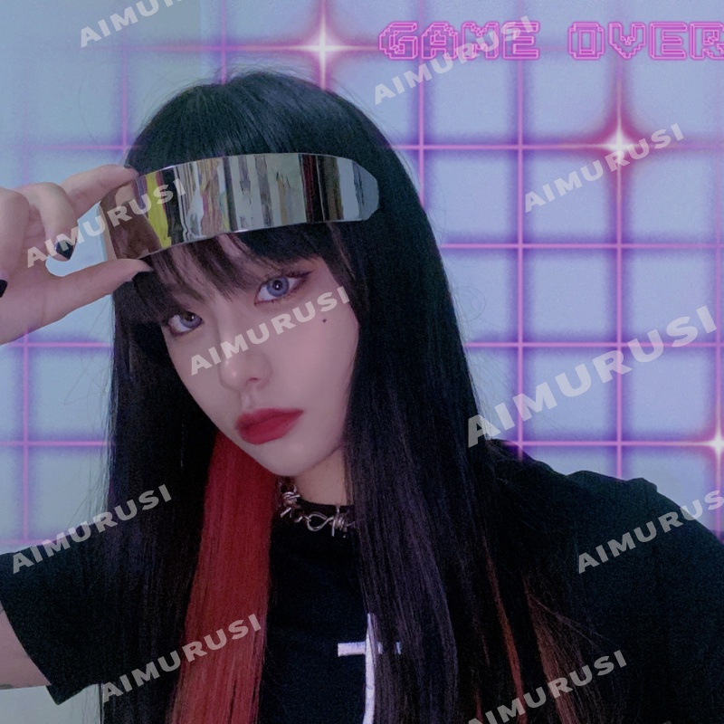 Kính mát gọng chữ nhật phong cách hiphop thời trang cho nữ