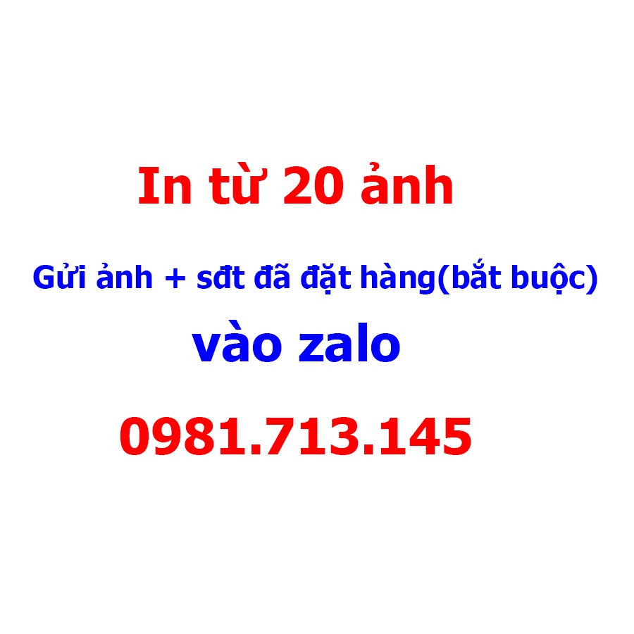 In ảnh 1k 6x9cm ép lụa theo yêu cầu - In mực UV không phai - Mặt ảnh ép lụa - Màu sắc đẹp