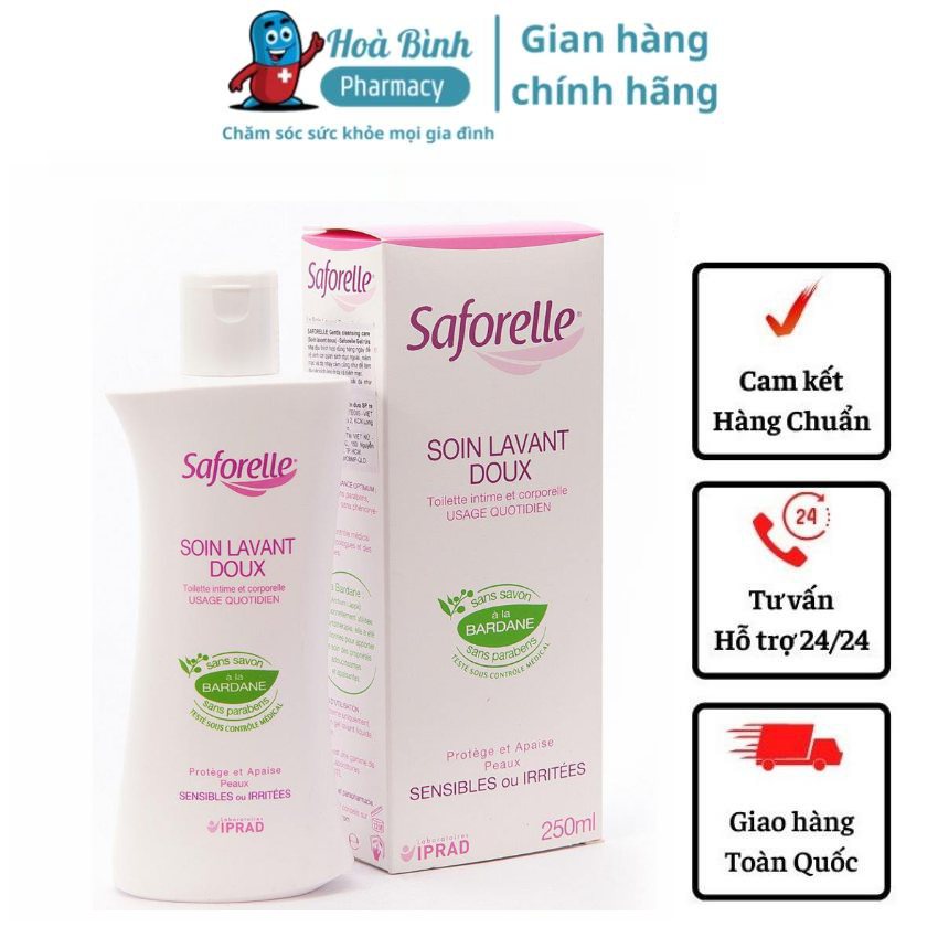 Dung dịch vệ sinh phụ nữ Saforelle Pháp 100ml, 250ml-Hàng Nhập Khẩu