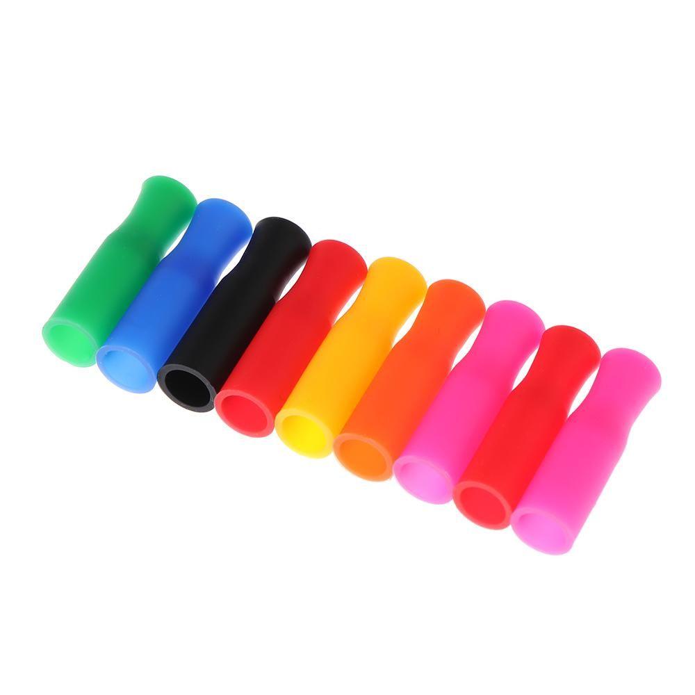 10/20 Đầu Ống Hút Bằng silicone Và Thép Không Gỉ Tiện Dụng
