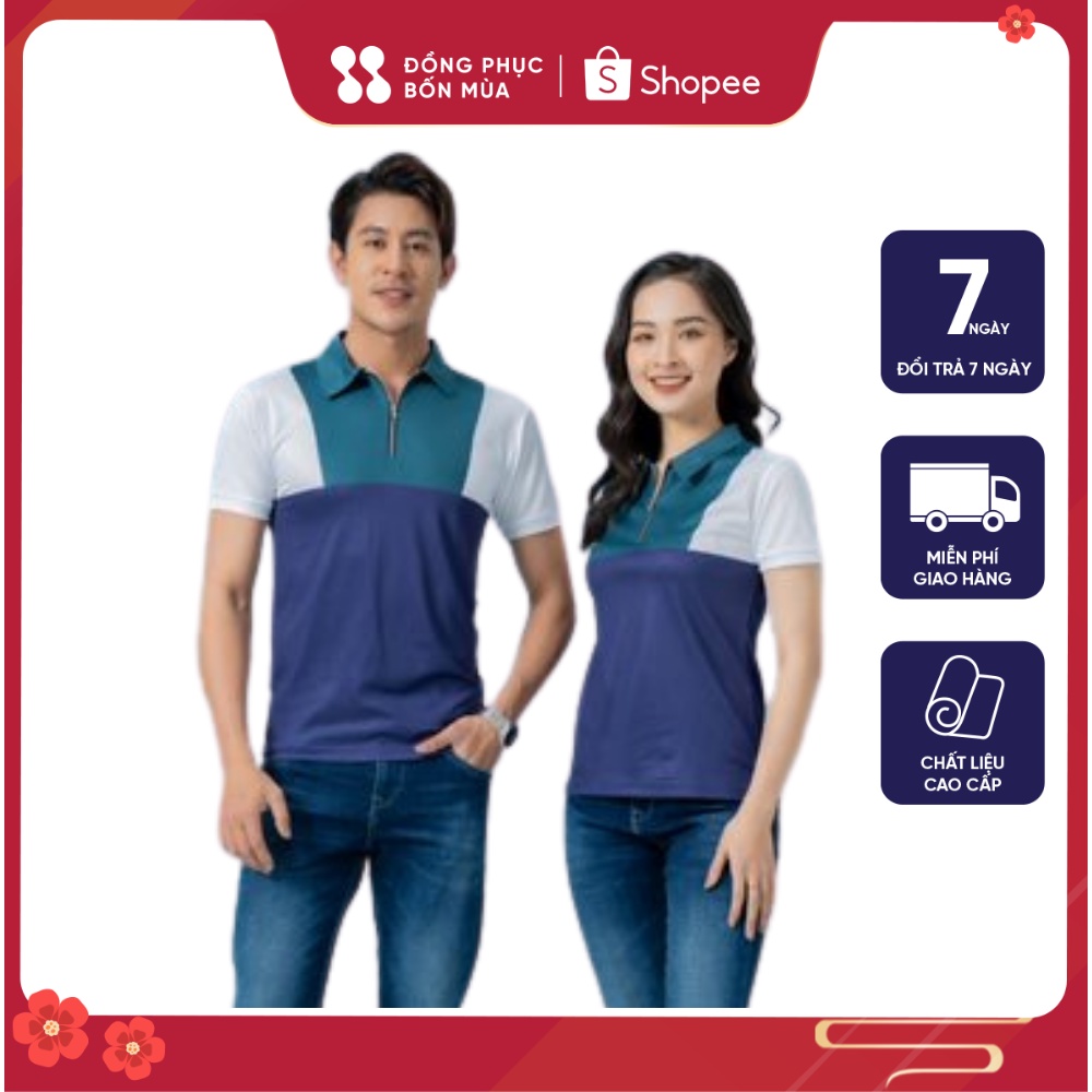 Áo Polo Nam Chính Hãng phối màu cực đẹp chất vải Cotton cao cấp phong cách sang trọng trẻ trung sẵn kèm video