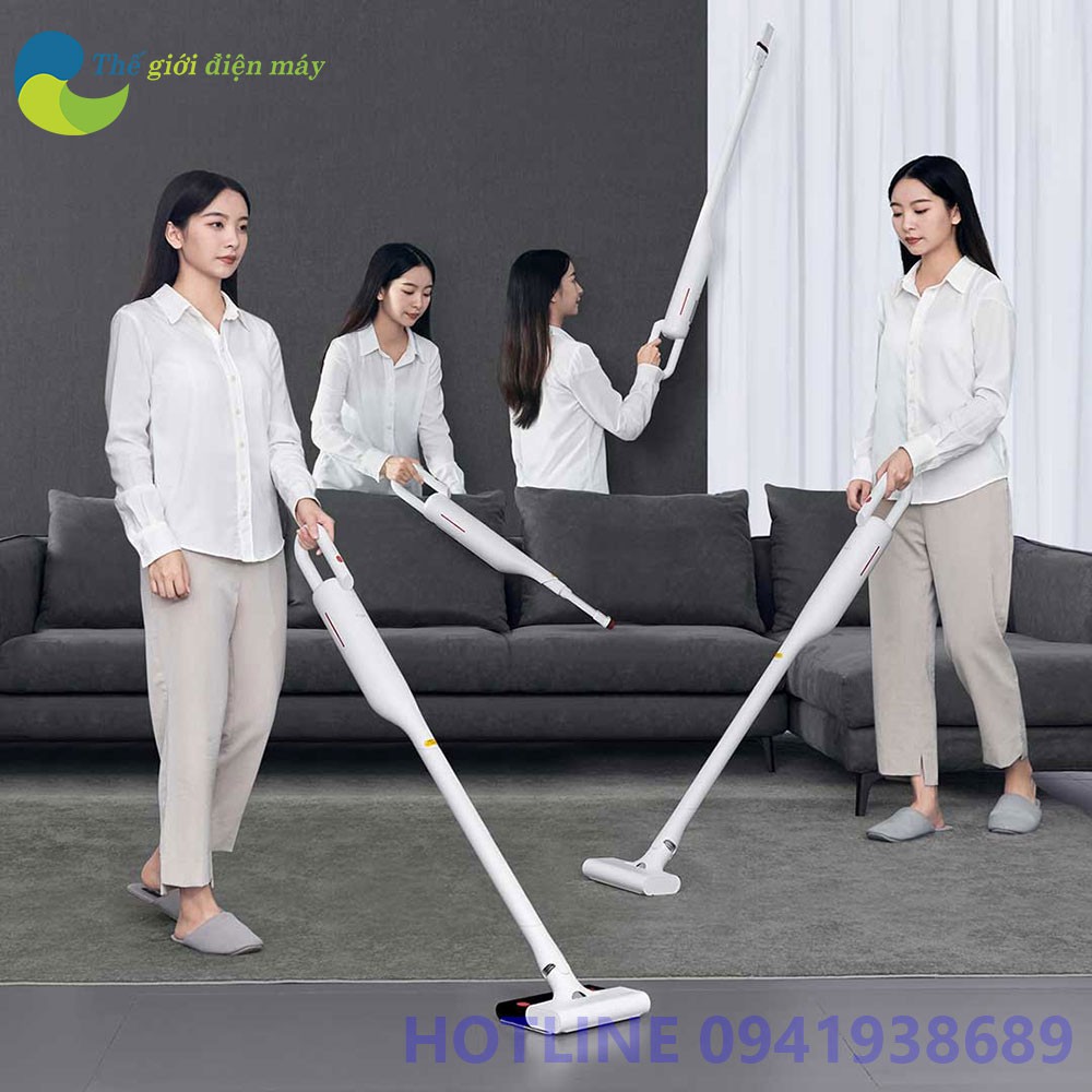 Máy hút bụi lau nhà cầm tay không dây Xiaomi Deerma VC01 Max - Bảo Hành 1 Tháng - Shop Thế Giới Điện Máy