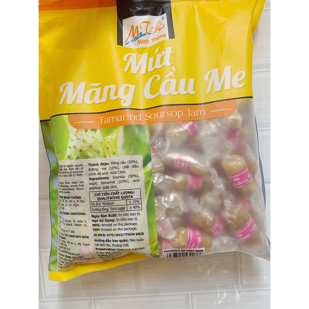 1KG MỨT MÃNG CẦU ME MINH THÔNG