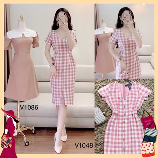 🌟 đầm suông nơ eo v1048 | thời trang vui vẻ