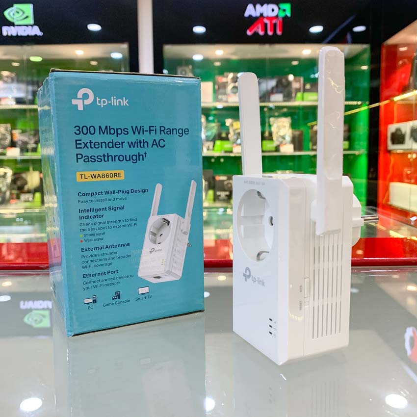 Bộ Mở Rộng Sóng Wi-Fi Tốc Độ 300Mbps Cho Dòng AC Đi Qua - TL-WA860RE