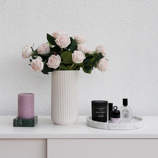 Hoa Decor - Hoa Hồng Cao Cáp Giữ Ẩm Camelia Bông Hồng Mềm Như Thật Decor Trang Trí Nhà Cửa Siêu Đẹp