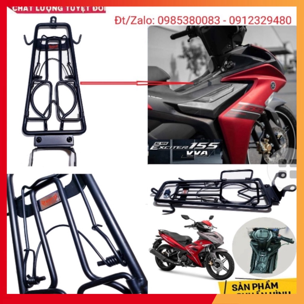 Baga EX155 và Ex 155 VVA (Exciter 155 VVA) Cao Cấp INOX, Sơn Đen Tĩnh Điện, Xititan 7 màu Dày 10 Ly Chắc Chắn Mẫu 2021 (
