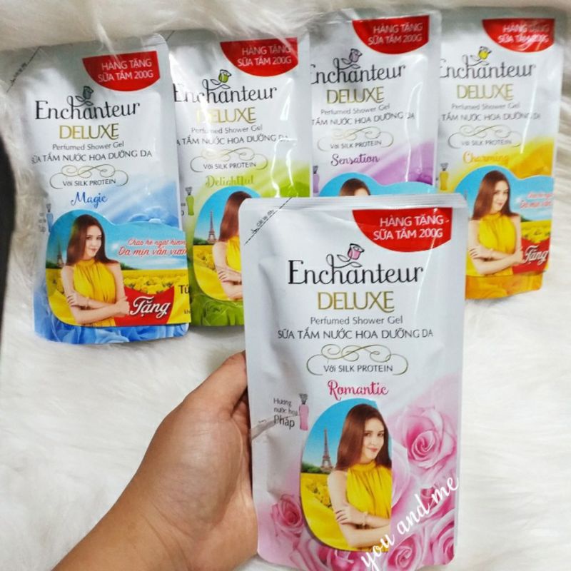 Sữa tắm enchanteur charming 200 gr/ enchanteur sensation, enchanteur delightful - enchanteur magic - enchanteur romatic