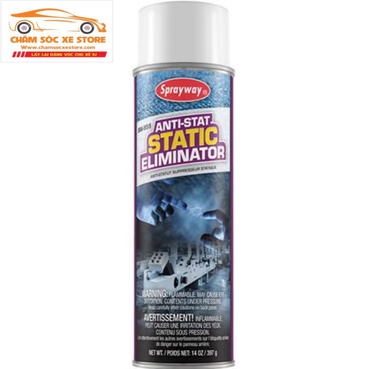 Bình xịt chuyên khử tĩnh điện Sprayway Anti-Stat Static Eliminator SW-955 397g