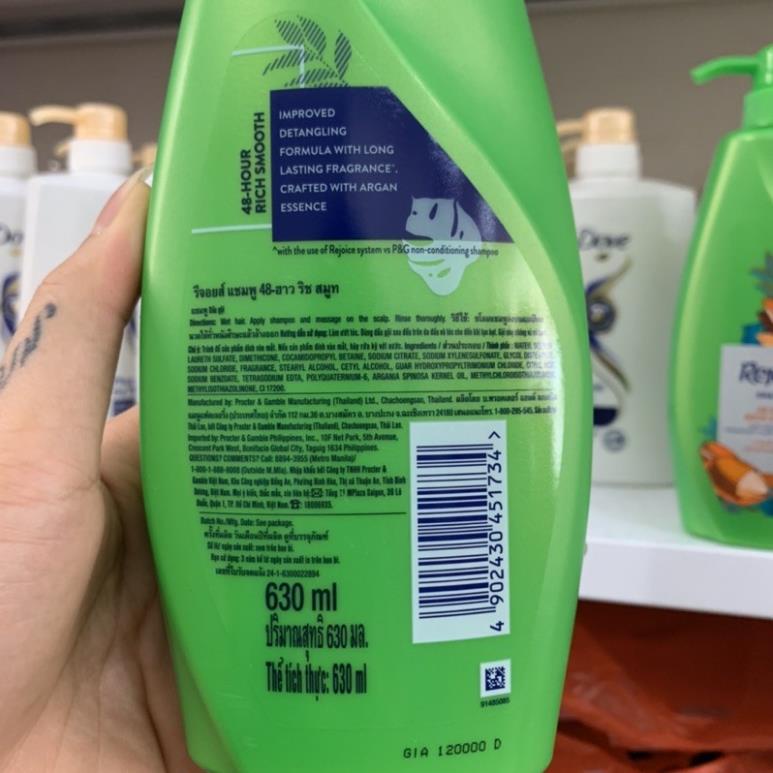 Dầu gội Rejoice 630g và kem xả Rejoice 320ml
