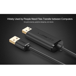 Cáp USB Data Link dài 3m Ugreen 20226 (Đen)