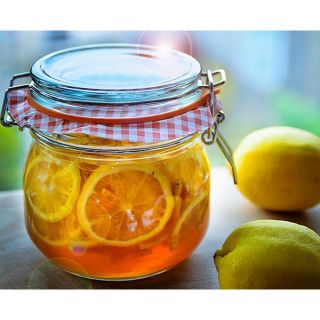 set 2 Hũ thủy tinh nắp cài 700ml