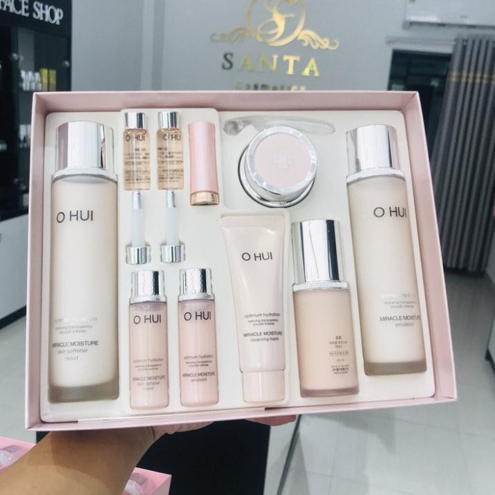 [FREESHIP] SET DƯỠNG ẨM DA TRẮNG HỒNG Ohui Miracle Moisture Special Set ( 8 sản phẩm)