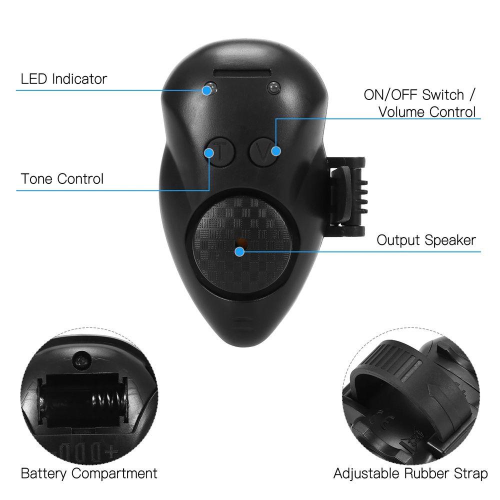 IVORY Dụng Cụ Báo Hiệu Cá Cắn Câu Có Đèn LED