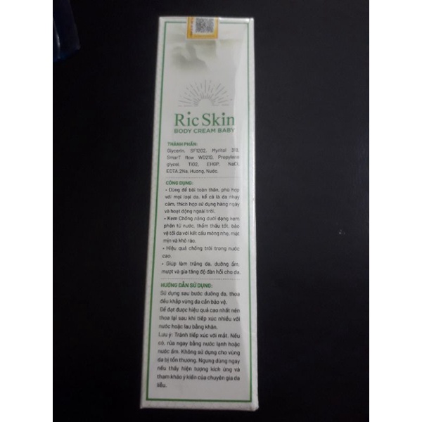 kem chống nắng toàn thân-RIC SKIN body cream baby