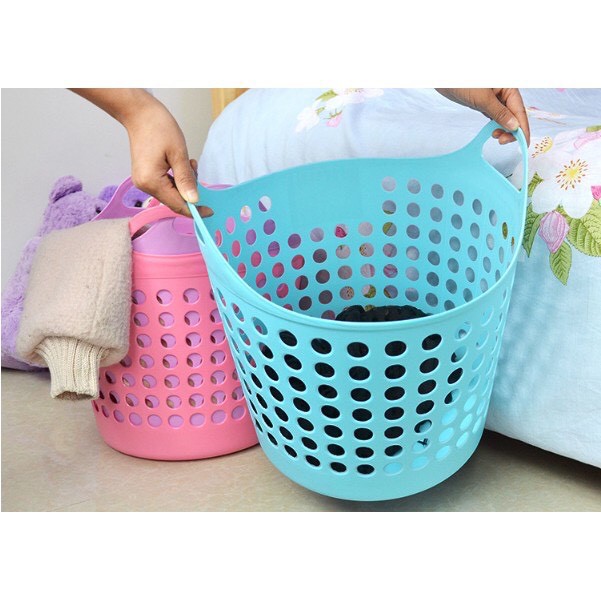 Giỏ đựng đồ giặt Homestar nhựa dẻo 40x40x40cm